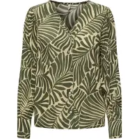 ONLY Blouse Onlchiara L/s V-neck Top Ptm 15318806 Kalamata/mexicana Dames Maat - M