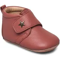 Bisgaard Leder-Krabbelschuhe - Pink m. Stern - - 20 - Leder-Krabbelschuhe