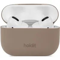 Holdit Silicone Case voor de Apple AirPods Pro / Pro 2 - Mocha Brown
