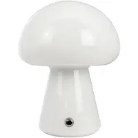 Dyberg Larsen Tafellampe , Morkel Mushroom, dimbare, Wit, Woonkamer, Glas, Scandinavisch