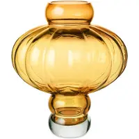 Louise Roe Balloon 03 Vaas 40 Cm - Vazen Mondgeblazen Glas Amber - 10515-13-76