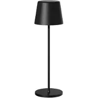 TINT Müller Licht LED tafellamp Dalia, aluminium, zwart dimbaar, zwart, Woon-/ Eetkamer, Aluminium