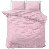 Dreamhouse Dekbedovertrek Katoen Stone Washed - Roze 200 x 200/220 cm