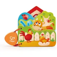 Hape Houten boekje Baby's Farm