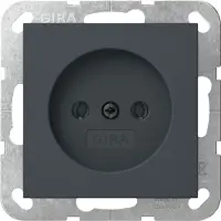 Gira Systeem 55 Wandcontactdoos ZONDER randaarde 1V Antraciet 448028