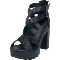 Black premium by emp - Gothic Hoge hak - Hoge hakken met bandjes - EU37 tot EU40 - voor Vrouwen - zwart | Maat 40