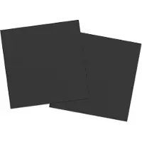 Folat Feest Servetten - 80x - zwart - 33 x 33 cm - papier - lunch/diner servetjes