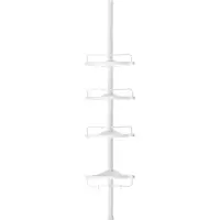 Mazazu MIRA Home - Doucheplank - Doucherek - Badkamerrek - Badkamer - Douche - Verstelbaar - Wandrek - Wit - 85-305cm