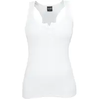 Urban Classics Top - Ladies Button Tanktop - XS tot XL - voor Vrouwen - wit | Maat XS
