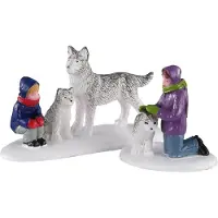 Lemax Future sled dogs, set of 2