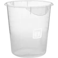 Rubbermaid Ronde opslagcontainer 7,6 ltr, Rubbermaid, model: VB 232578, 12 stuks per verpakking, transparant