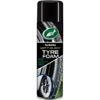 Turtle Wax Wet N Black Banden Foam - 2 in 1 schuimformule - Geeft rijke zwarte glans - Siliconenpolymeren zorgen voor een beschermlaag - 500ml