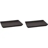 Maastricht porselein Schaal Universe 24 x 17 cm Zwart Porselein 2 stuks