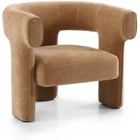 Livin24 Scandinavische fauteuil Bibi chenille terracotta
