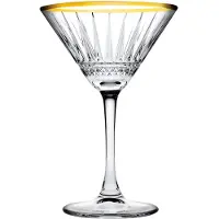 Pasabahce Martiniglas Gouden Rand Elysia 22 cl 4 stuks