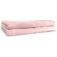 Linnick Diamond Velours Badlaken 100% Katoen 70x140cm - light pink - Set van 2