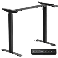 Avalo , verstelbaar bureauframe, elektrisch - Zit-sta bureau, elektrisch - Elektrisch bureauframe - Geschikt voor tafelbladen van 60-80 x 100-160 cm