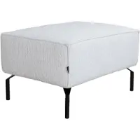 Livin24 Hocker Kansas ribstof off white