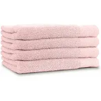 Linnick Diamond Badstof Handdoek 60x110cm - light pink - set van 4