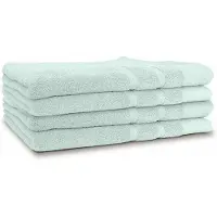 Linnick Diamond Badstof Badlaken 100% Katoen 70x140cm - soft green - set van 4