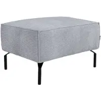 Livin24 Hocker Kansas ribstof brave me licht grijs