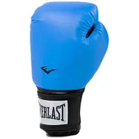 Everlast Prostyle 2 Leather Artificial Boxing Gloves Blauw 10 oz