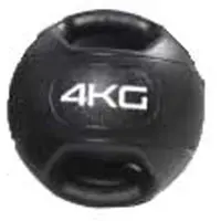 Olive Dual Grip Medicine Ball 4kg Zwart 4 kg