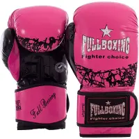 Fullboxing Brooklyn Leather Artificial Boxing Gloves Roze 12 oz
