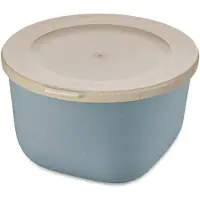 Koziol Connect kom met deksel 1 l Nature flower blue