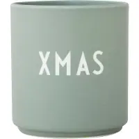 Design Letters Favourite Kop 25 Cl Xmas Groen - Kerstmok Beenderporselein Green - 10101002GREENXMAS