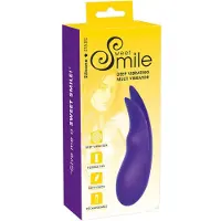Sweet Smile Diep Vibrerende Multivibrator - Vibrator met Fladderend Dubbele Punt - Laagfrequente Diepe Trillingen - Veelzijdig in Gebruik Solo of met Partner - Oplaadbaar en Watervast Ontwerp 20 cm