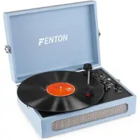 Fenton RP118E retro platenspeler met Bluetooth in /out en USB - Blauw