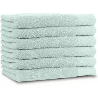 Linnick Diamond Badstof Handdoek 60x110cm - soft green - set van 6