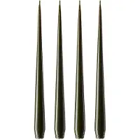 Ester & Erik kaars 4-pack gelakt mörk deep forest, 42 cm
