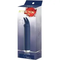 Attraction Vibrator Love Toy MAI STIMULATOR BUNNY SILVER EDITION Blauw
