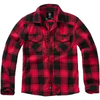 Brandit Overhemd rood / donkerrood / zwart