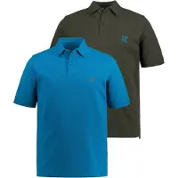 JP 1880 Shirt blauw / zwart