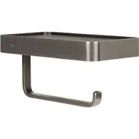 Ben Mykanto toiletrolhouder 18,8x10x9cm geborsteld zwart