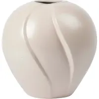 Broste Copenhagen Leda Vaas Zand 15 Cm - Vazen Keramiek Sand - 14463422