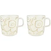Marimekko - Piirto Unikko - Mok - 4 dl - 2 stuks