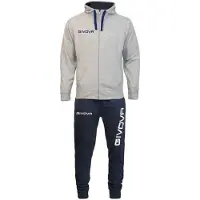 Givova King Cotone Terry Poker Tracksuit Blauw,Grijs M Man