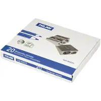 Milan Aluminium Box 20 Double Pencil Sharpeners Zilver Kinderen