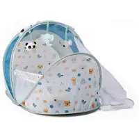 Eurekakids Folding Travel Cot With Mosquito Net And 3 Dolls-cucu Travel Bed Transparant Kinderen