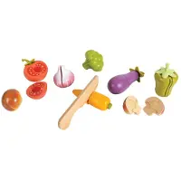 Eurekakids Wooden Vegetables With Toy Knife To Learn To Cut Roze Kinderen