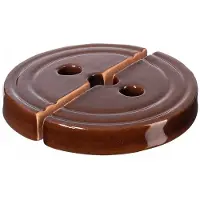 Kadax Verzwaringssteen, fermentegewicht van aardewerk, 23 cm, handgemaakt gewicht voor tuinpot, steen voor zuurkool, kimchi, gezouten komkommers (2,1 kg)