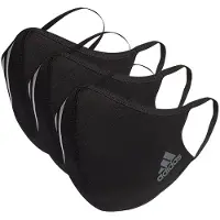 Adidas 4 Stripes Face Mask 3 Units Zwart M Man