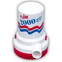 Rule Pumps Standard Sieres 2000gph Handmatige Pomp Met Hoge Capaciteit 24v