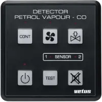 VETUS Pd1000 Gasoline Gas Detector With Sensors Zwart