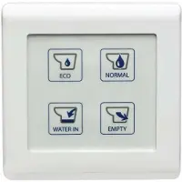 VETUS Tmw Toilet Control Panel 12-24v Wit 110 x 110 mm
