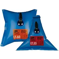 Can-sb Triangular 55l Water Tank Transparant 95 x 95 cm